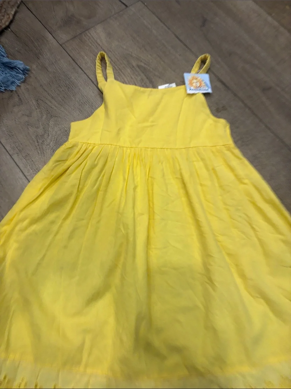 Yellow Girls' Sundress - Bright Yellow Spaghetti Strap Dress